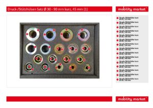 druck /stützhülsen satz Ø 30  90 mm kurz, 45 mm