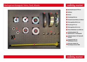 radlagerwerkzeugsatz volvo, ford, mazda