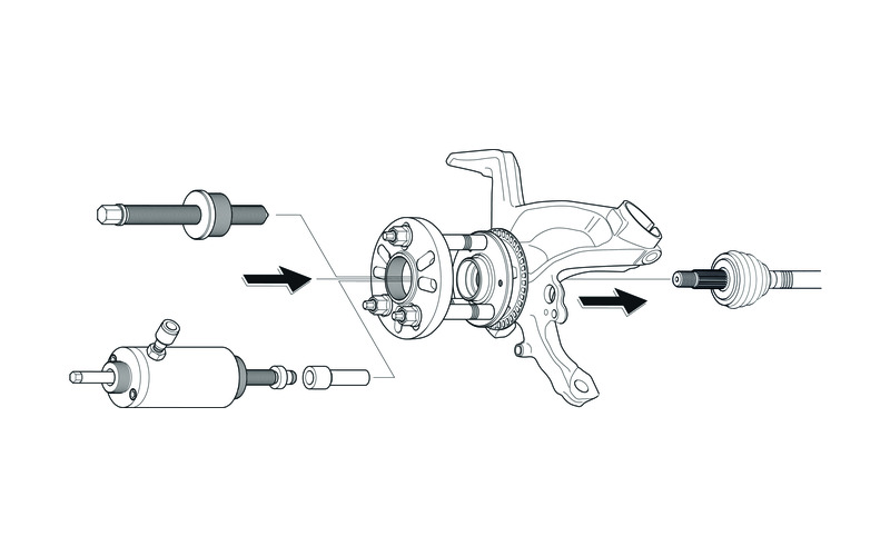 Zusatzbild 3 Abziehersatz für Radnaben etc.