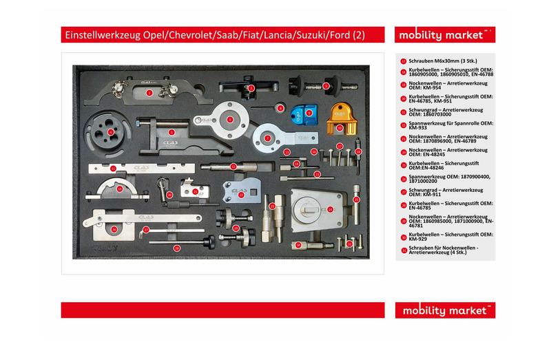 Zusatzbild 2 Einstellwerkzeug Opel/Chevrolet/Saab/Fiat/Lancia/Suzuki/Ford