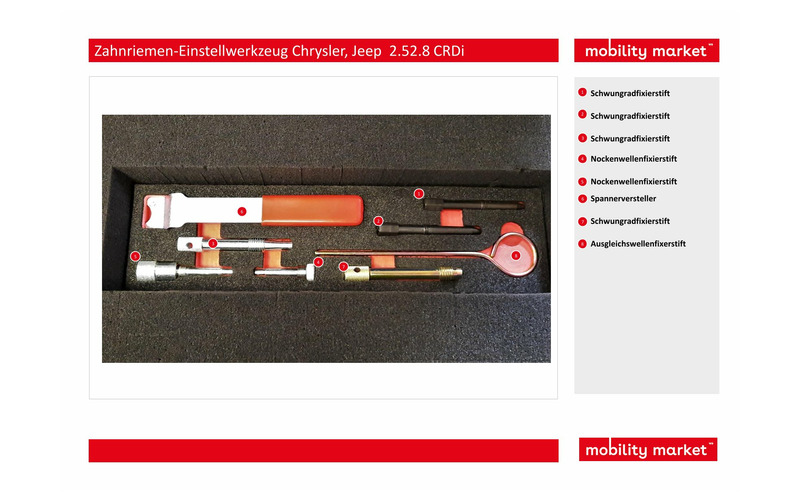 Zusatzbild 1 Zahnriemen-Einstellwerkzeug Chrysler, Jeep 2.5/2.8 CRDi