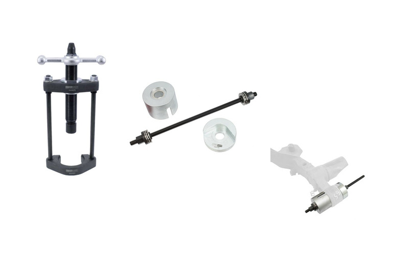 Hauptbild Hinterachslager Einpress Werkzeug für Opel Astra G, Corsa C, Meriva A, Zafira A, Combo, Astra H, Meriva B, Zafira B mit und ohne Pressrahmen