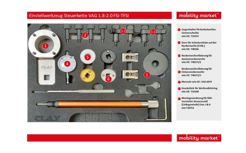 Zusatzbild 1 Einstellwerkzeug Steuerkette VAG 1.8-2.0 FSI-TFSI