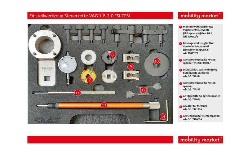 Zusatzbild 2 Einstellwerkzeug Steuerkette VAG 1.8-2.0 FSI-TFSI